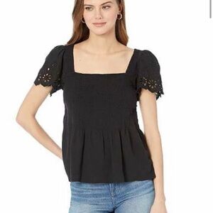 Smocked Lucie Eyelet Top